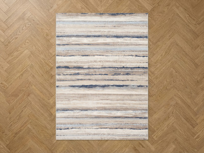 Tapis poils ras SARIK motif abstrait