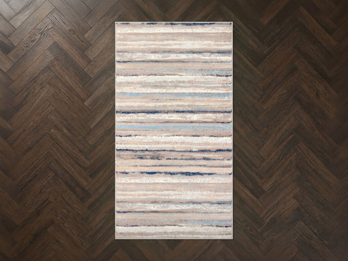 Tapis de couloir poils ras SARIK motif abstrait