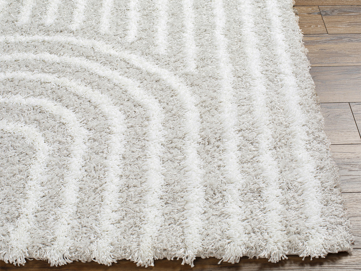 KIMU hoogpolig tapijt met abstract patroon