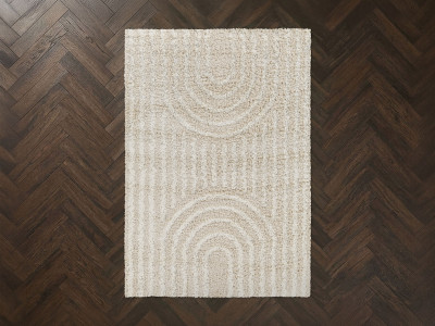 Tapis poils longs KIMU motif abstrait