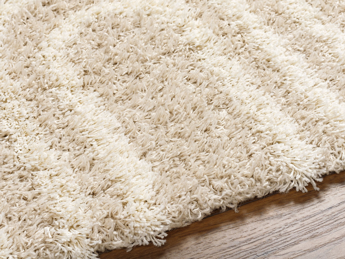 Tapis poils longs KIMU motif abstrait