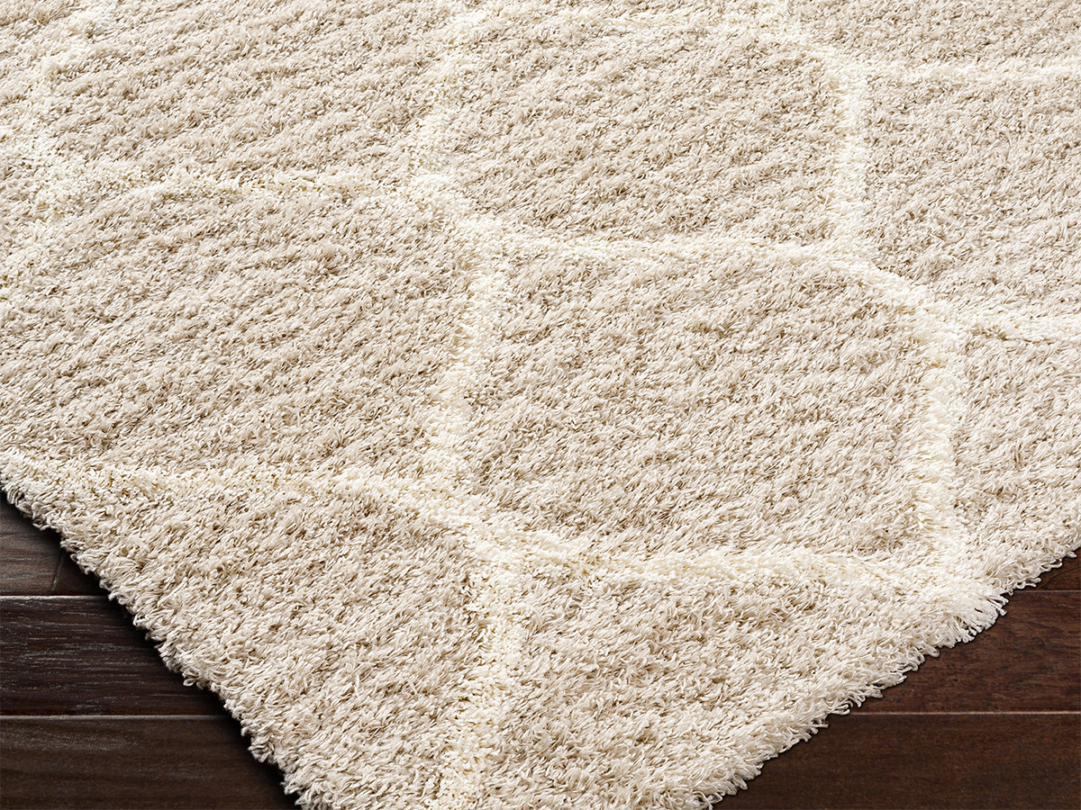 Tapis poils longs ALMI motif abstrait