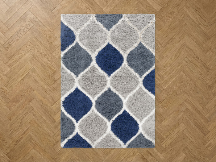 Tapis poils longs VADIA motif abstrait