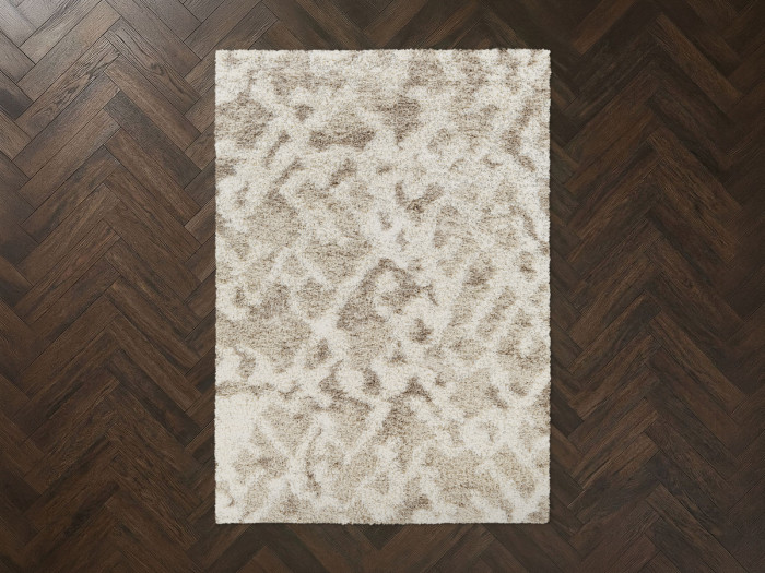 Tapis poils longs FADRA motif abstrait