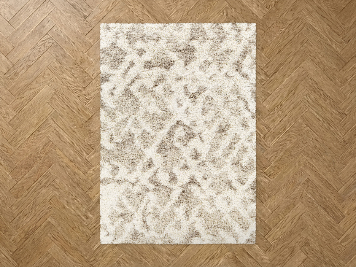 Tapis poils longs FADRA motif abstrait