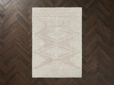 Tapis poils longs RIANO motif berbère