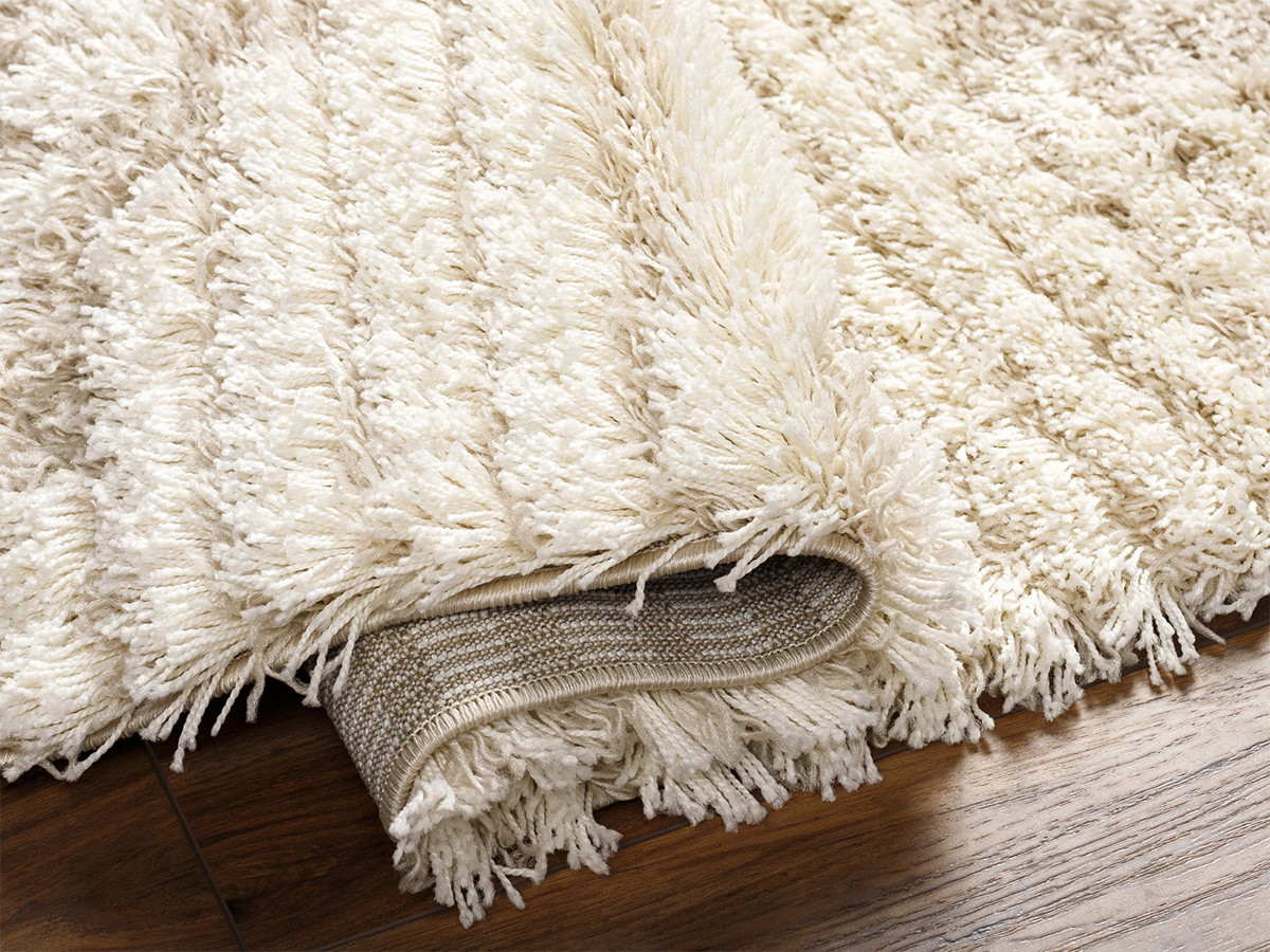 Tapis poils longs RIANO motif berbère beige — vue 6