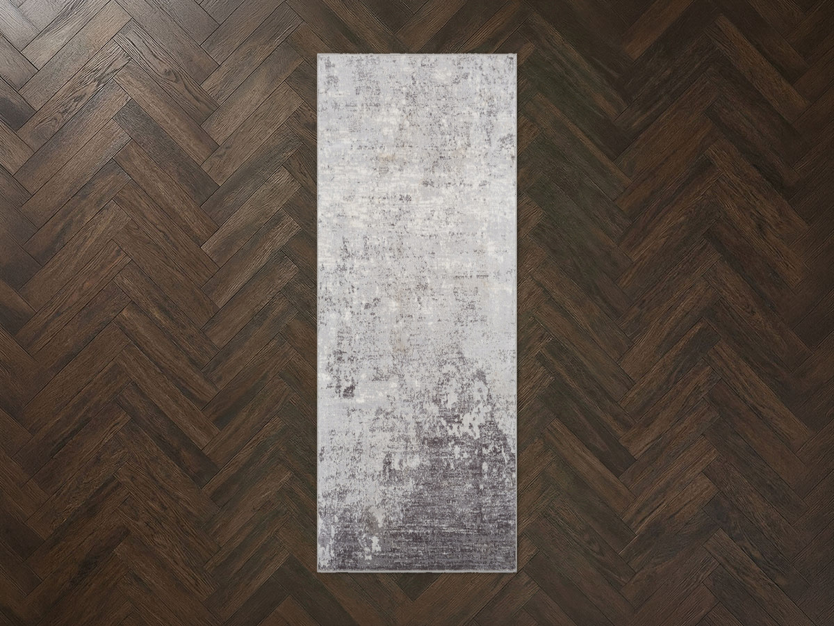 Tapis de couloir poils ras ELSIE motif abstrait