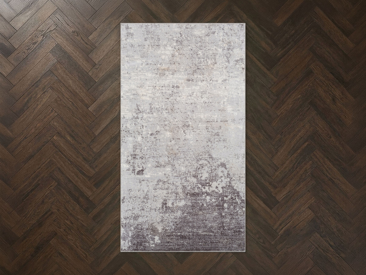 Tapis de couloir poils ras ELSIE motif abstrait