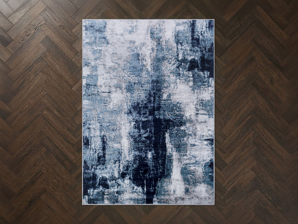 Tapis poils ras TONI motif abstrait