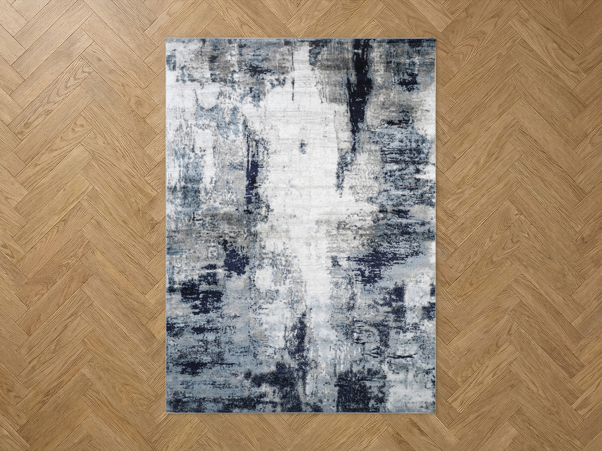 Tapis poils ras AMNA motif abstrait