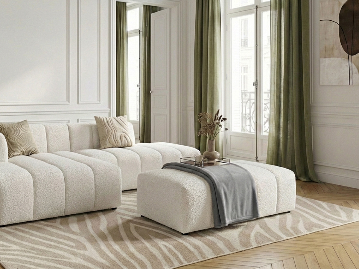 Plaid 157 x 230 cm MOLY gris clair — vue 6