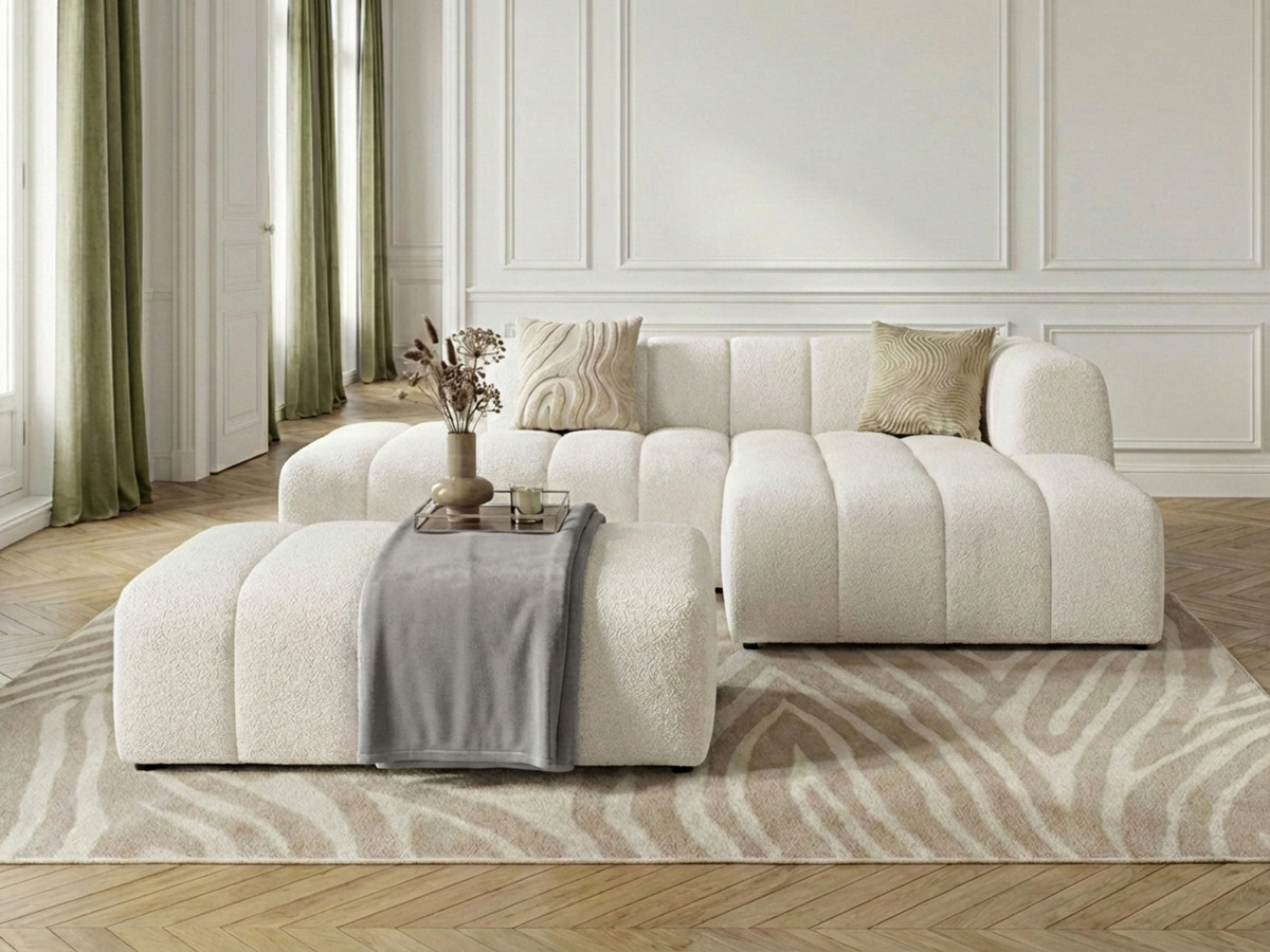 Plaid 157 x 230 cm MOLY gris clair — vue 5