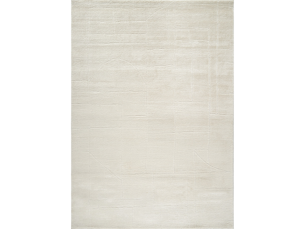 Tapis poils courts NALVA motifs abstrait beige — vue 3