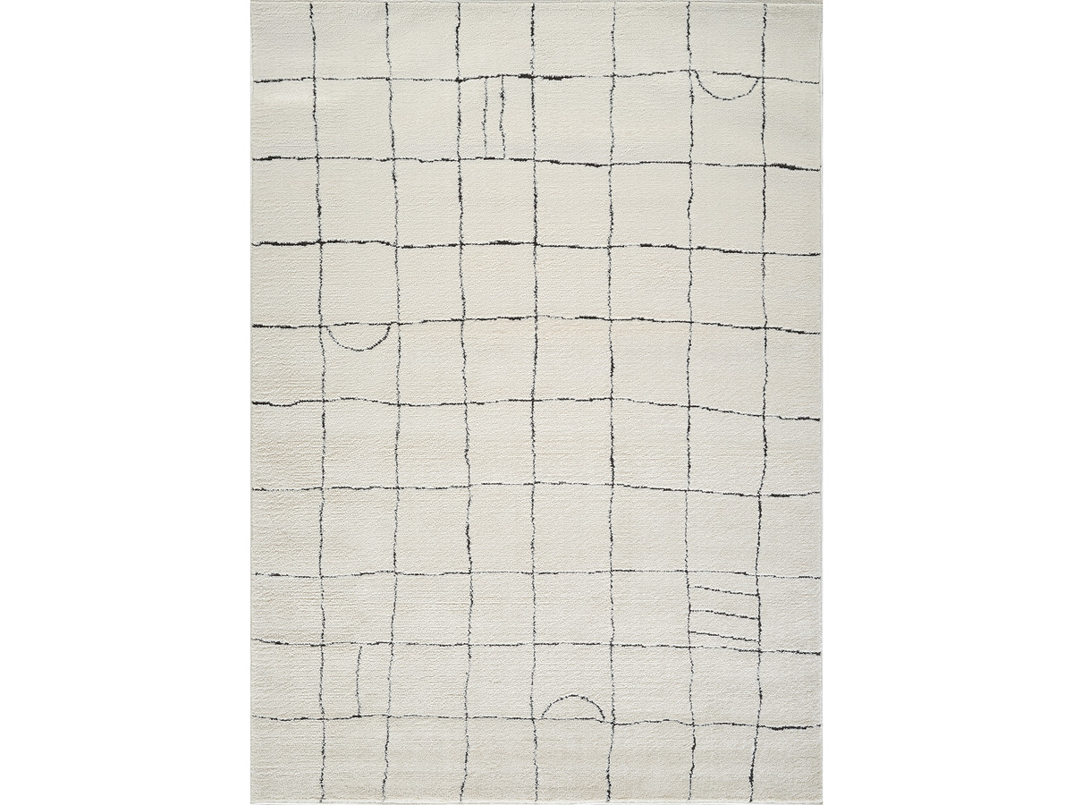 kheo laagpolig tapijt met grafische patronen gekleurd antraciet