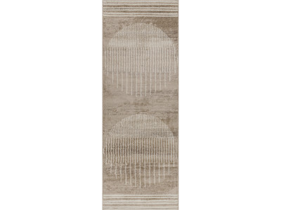 Tapis de couloir poils ras SIENNE motif graphique