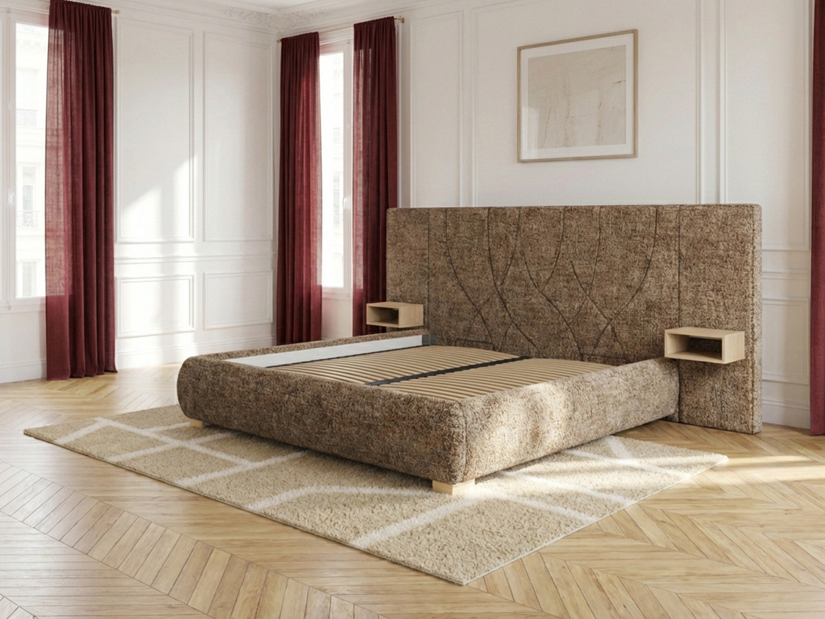 FLOA opbergbed met nachtkastjes en geïntegreerde ledverlichting