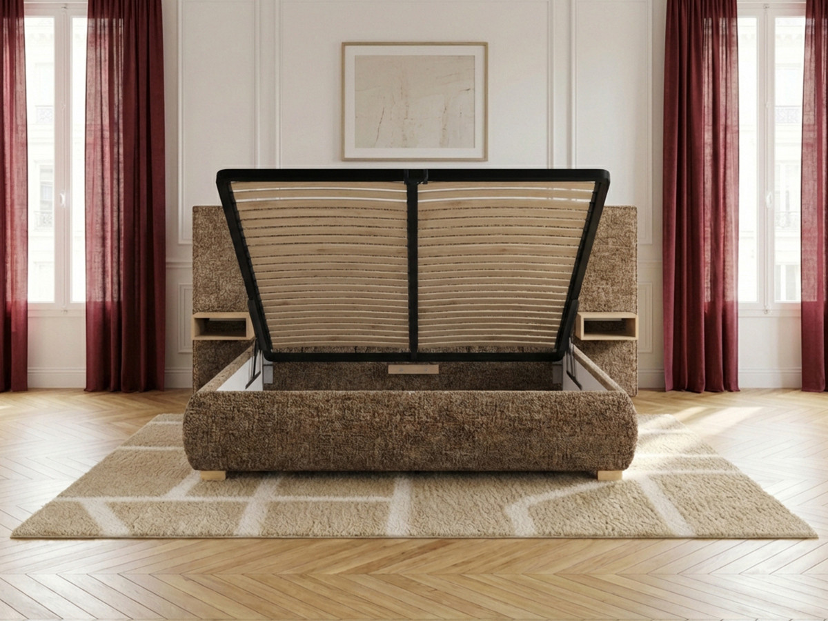 FLOA opbergbed met nachtkastjes en geïntegreerde ledverlichting