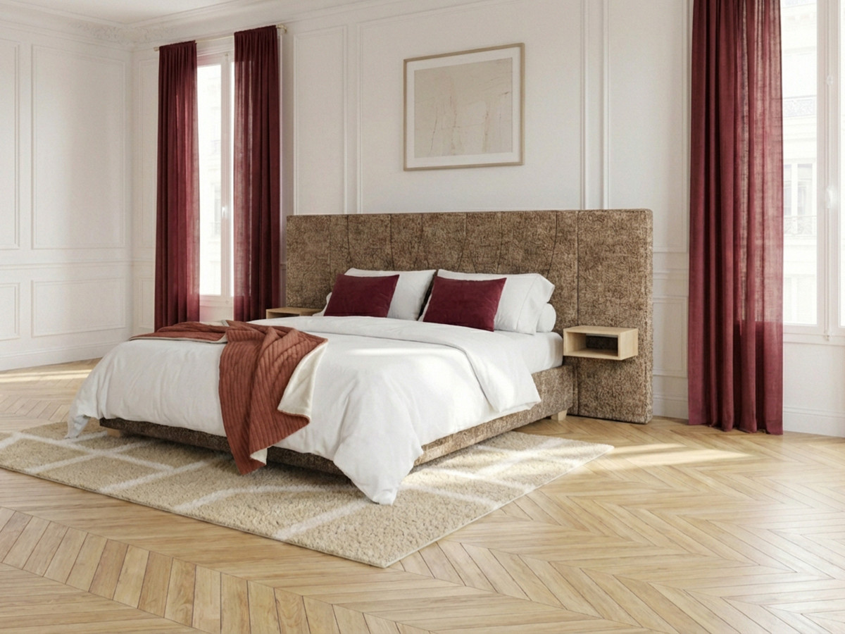 FLOA opbergbed met nachtkastjes en geïntegreerde ledverlichting