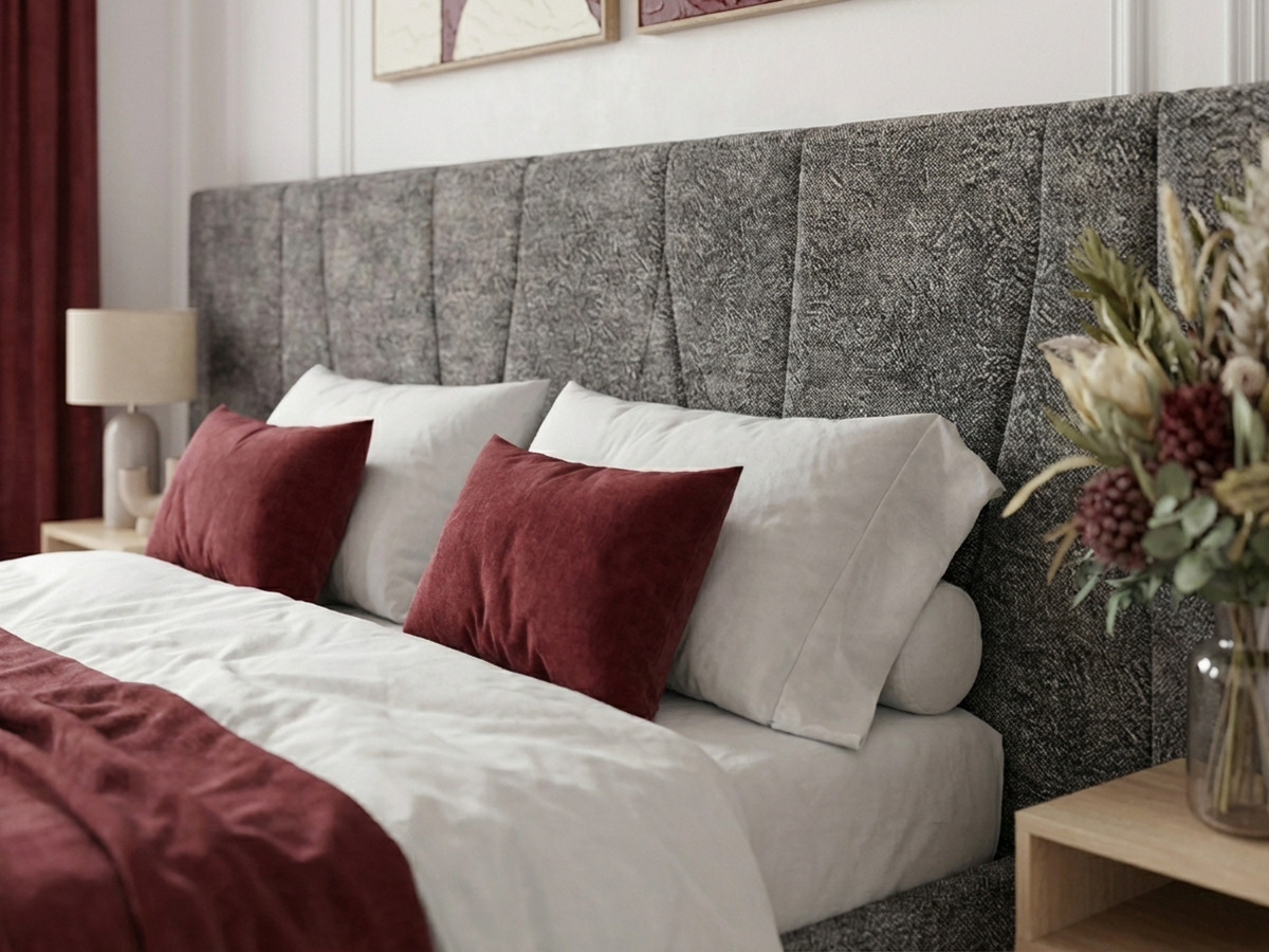 Lit coffre FLOA avec chevets et LED intégrées