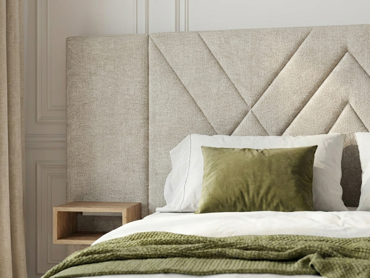 Lit coffre TREMY avec chevets et LED intégrées