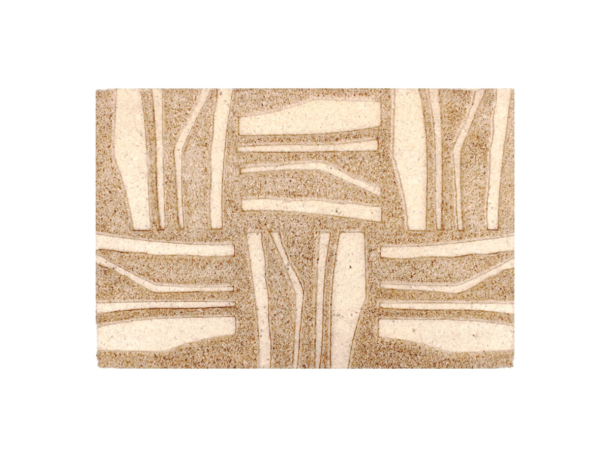 TALM deurmat met grafische patronen