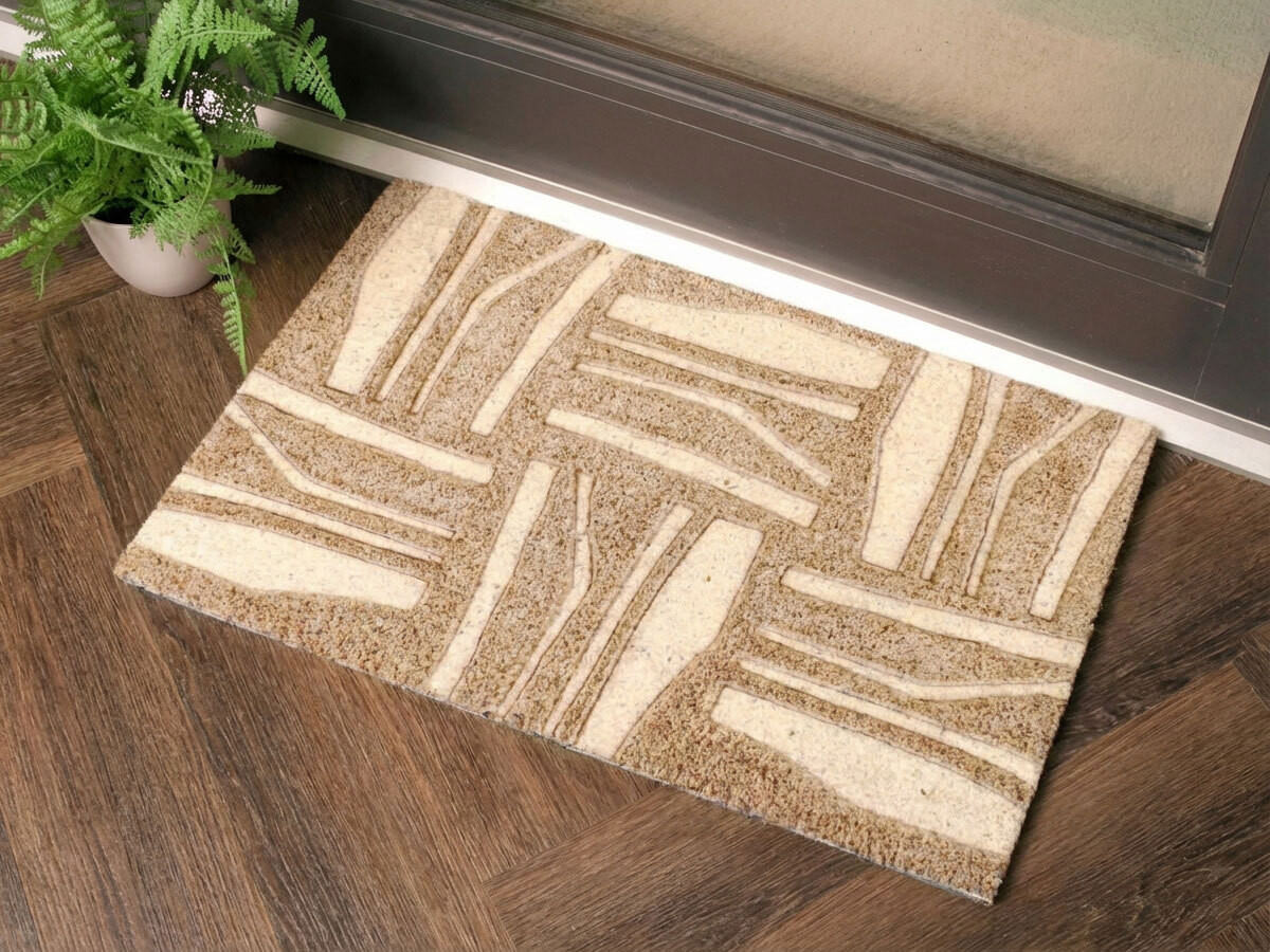 TALM deurmat met grafische patronen