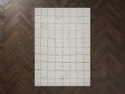 Tapis poils courts KHEO motifs graphique
