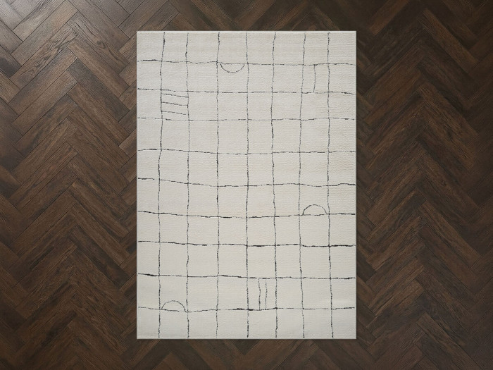 Tapis poils courts KHEO motifs graphique