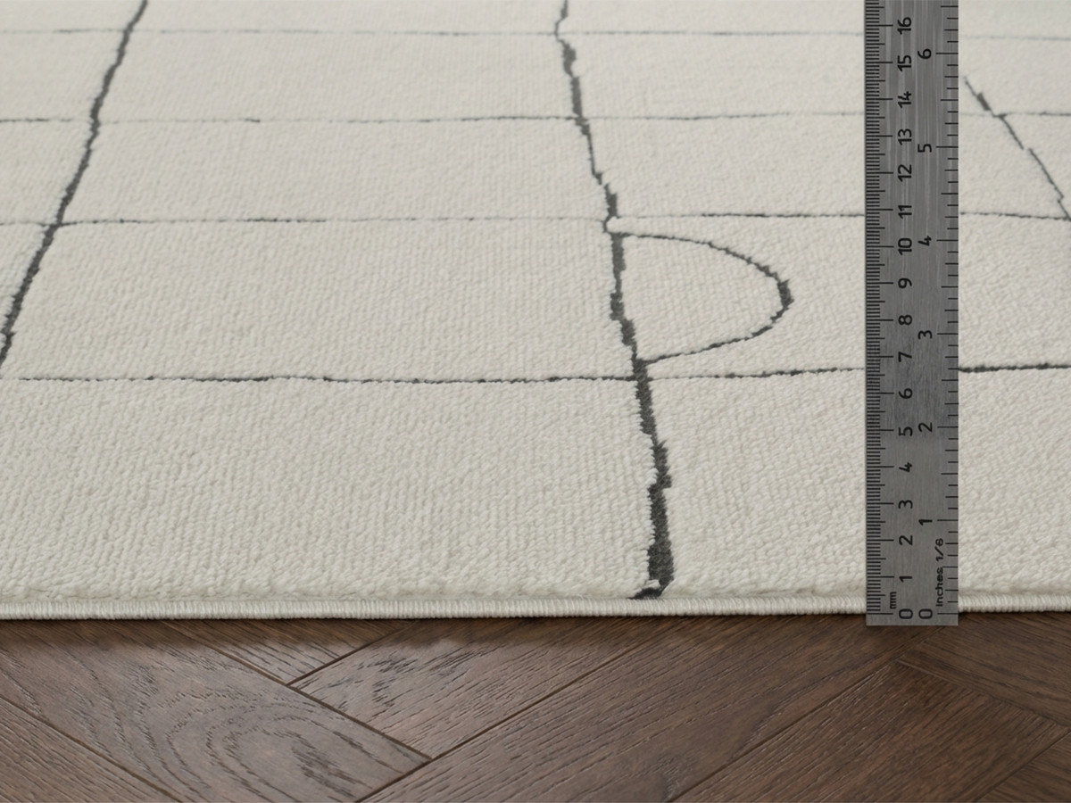 KHEO laagpolig tapijt met grafische patronen