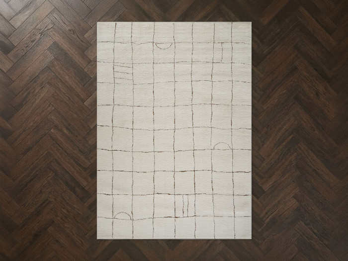 Tapis poils courts KHEO motifs graphique