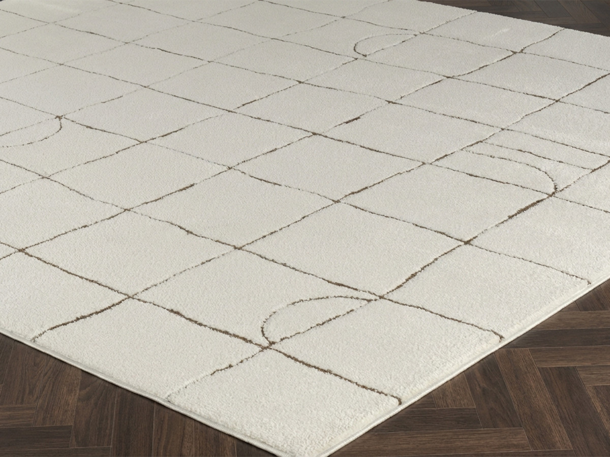 Tapis poils courts KHEO motifs graphique