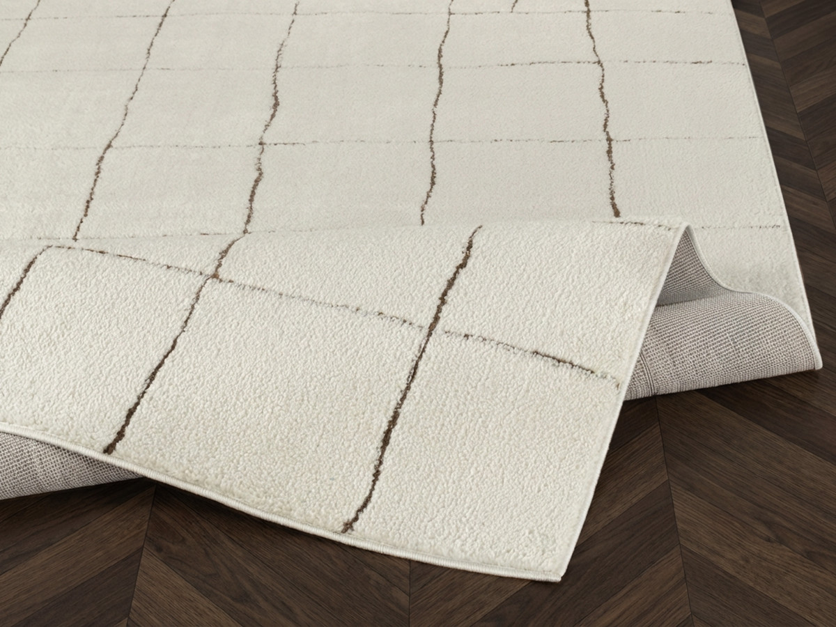 Tapis poils courts KHEO motifs graphique