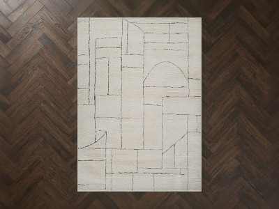 Tapis poils courts NALVA motifs abstrait