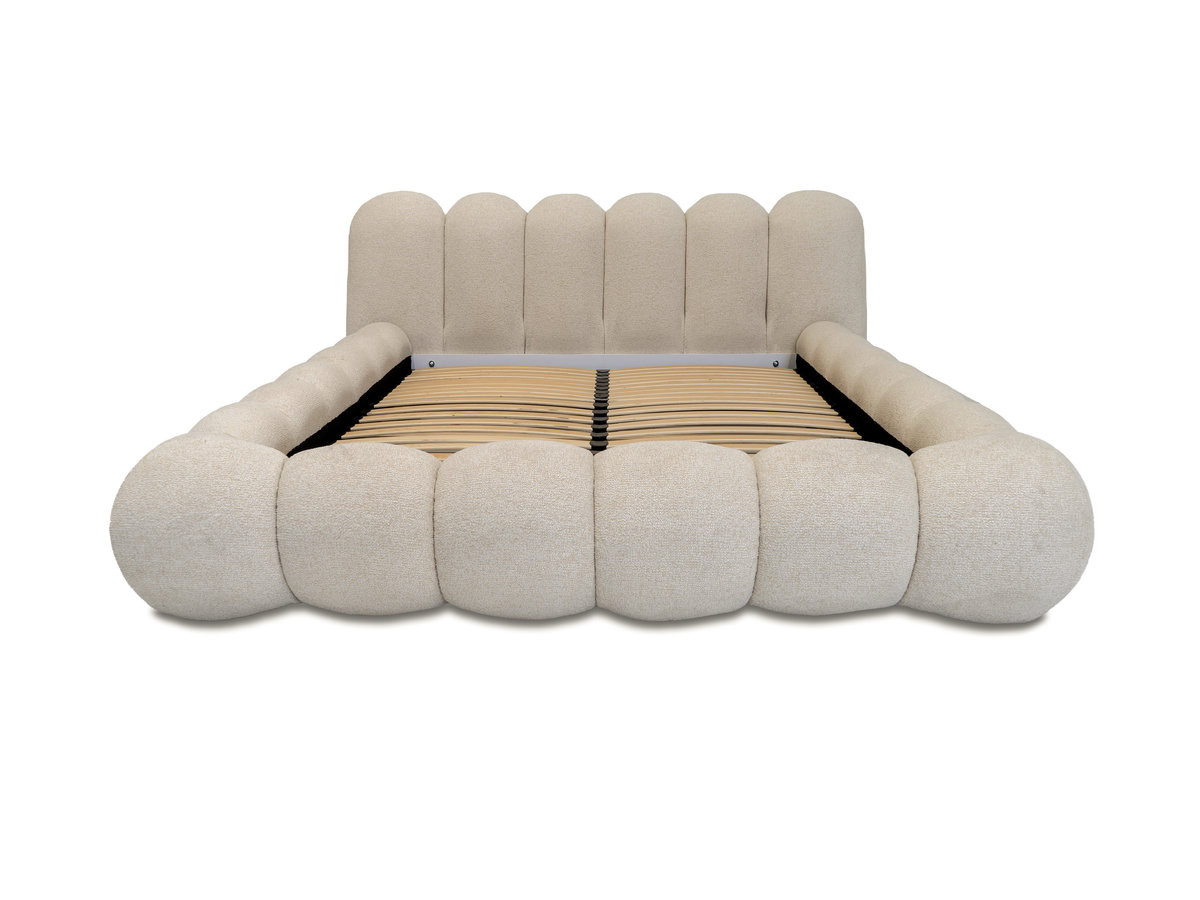 Lit bas BOBBY chiné beige — vue 3