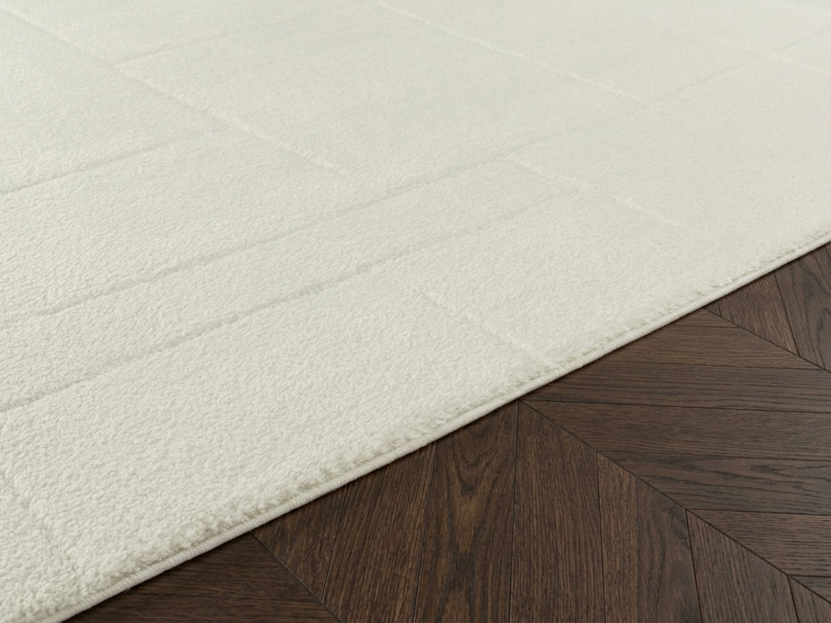 Tapis poils courts NALVA motifs abstrait beige — vue 4