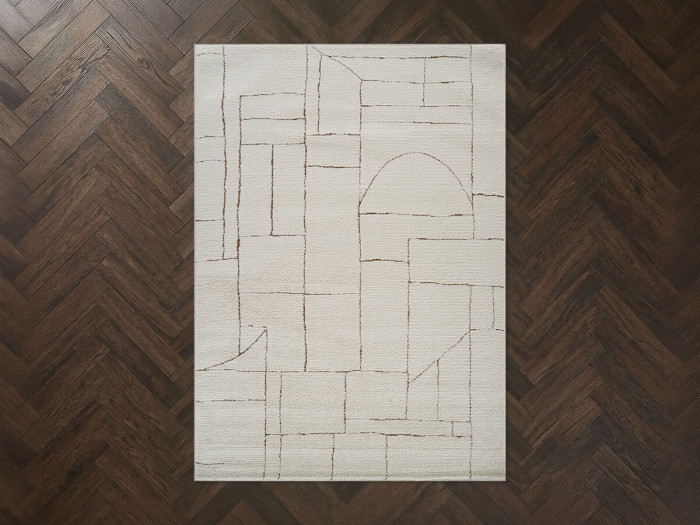 Tapis poils courts NALVA motifs abstrait