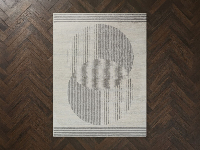 Tapis poils ras SENO motif graphique