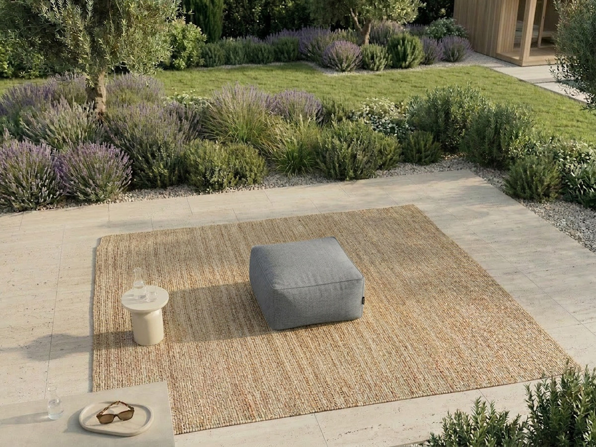 Pouf pour canapé de jardin modulable RIVIERA gris foncé — vue 5