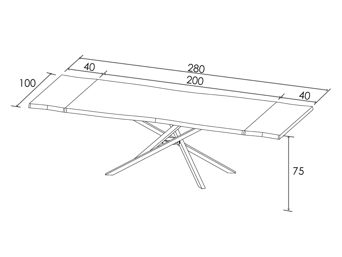 Table à manger extensible ZELIE chêne massif