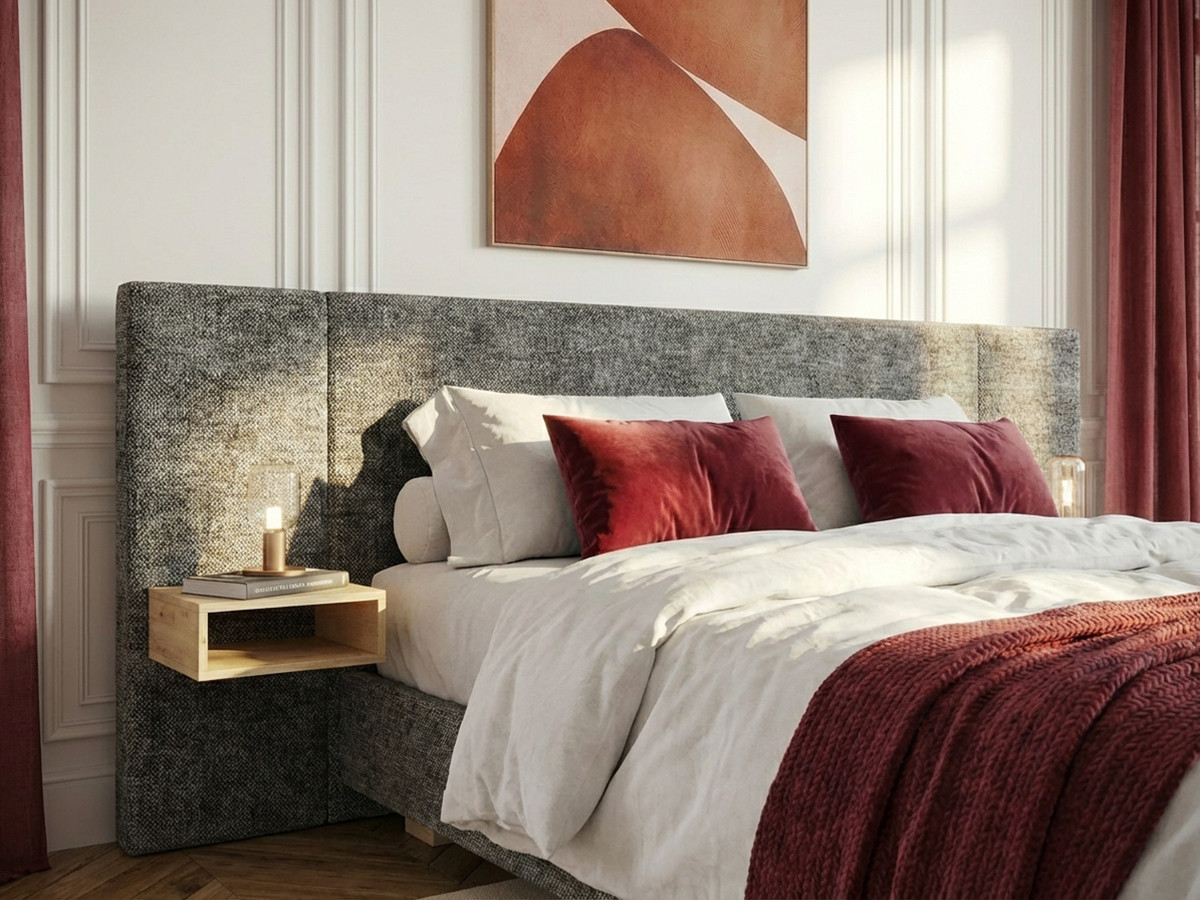 ALOE opbergbed met nachtkastjes en ge?ntegreerde led's