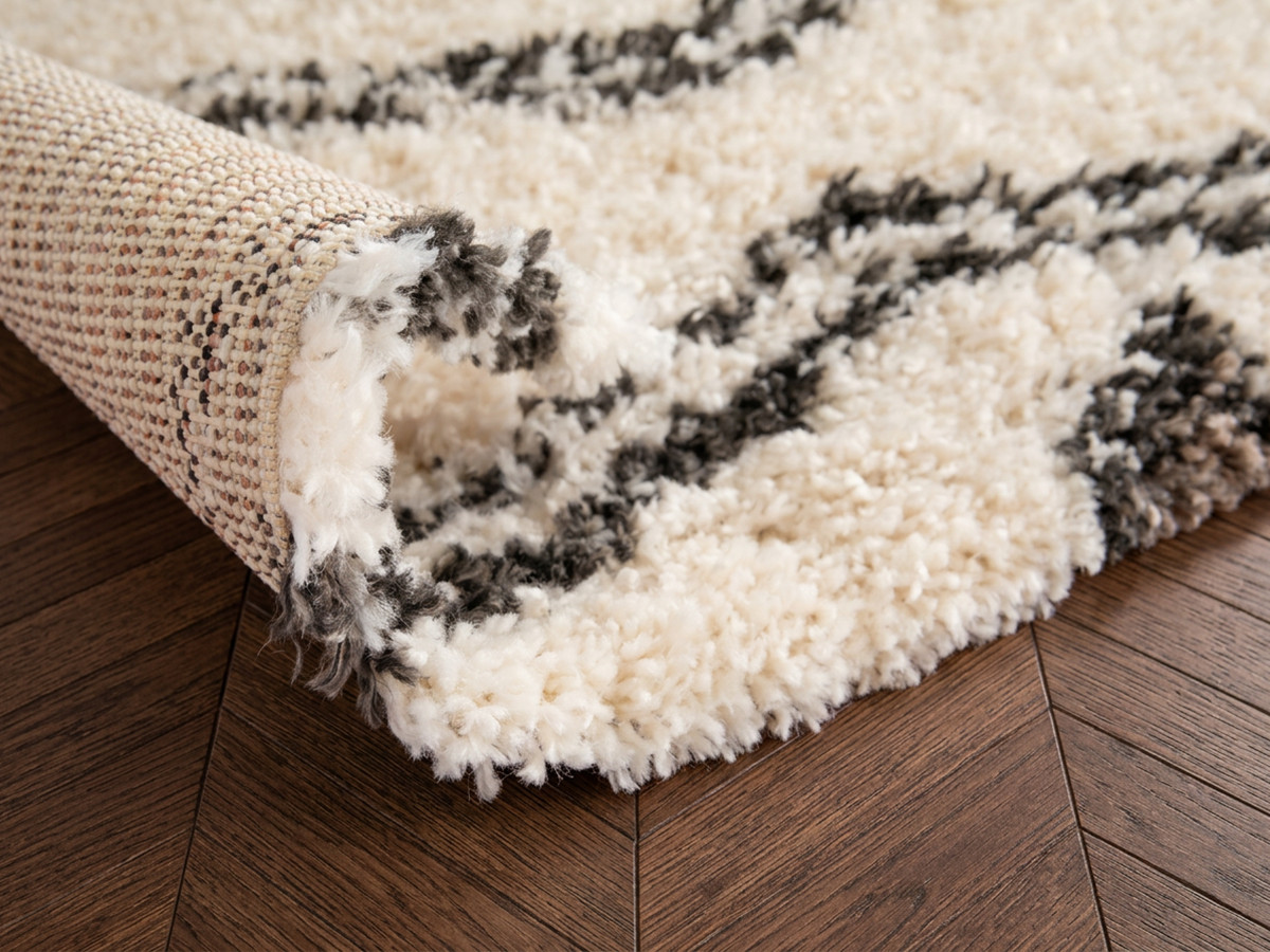 Tapis poils longs NALY motif graphique — vue 6