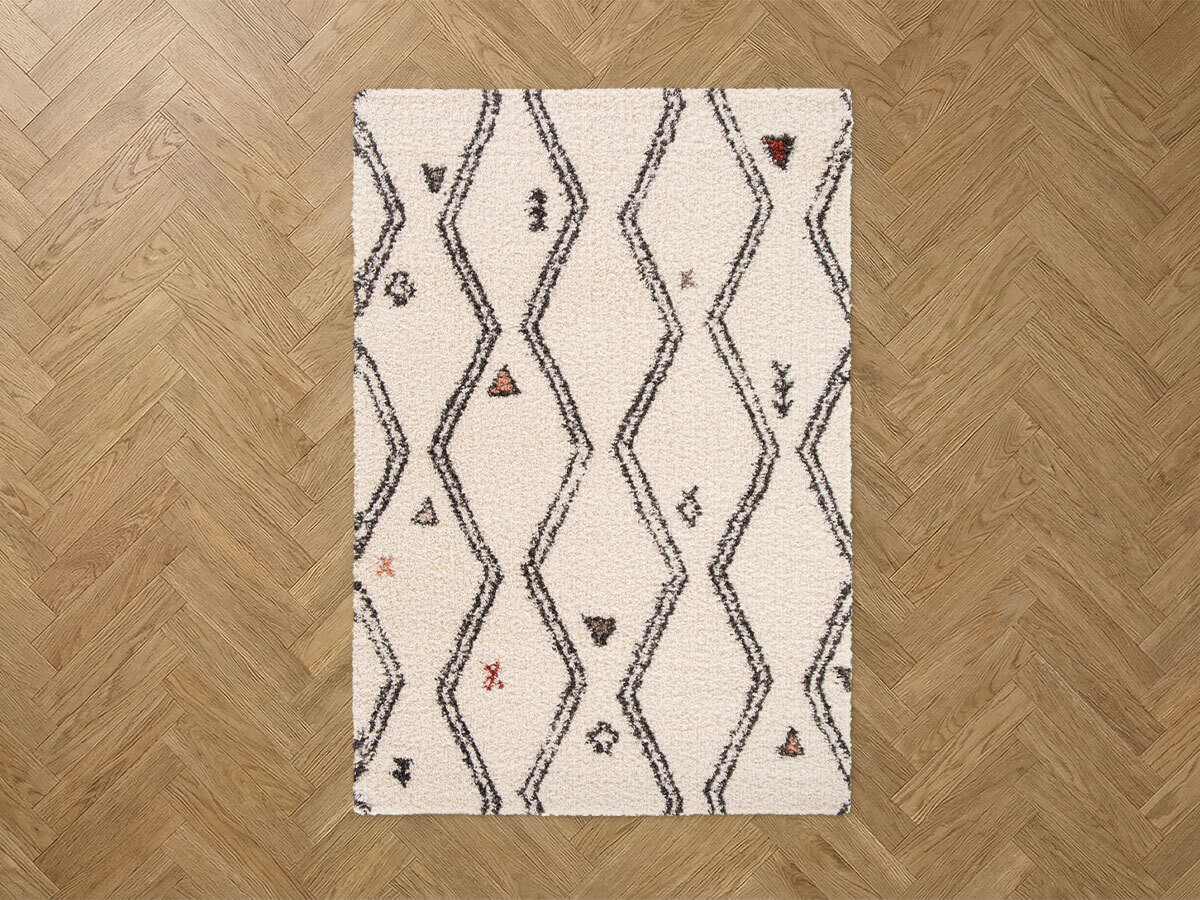 Tapis poils longs NALY motif graphique — vue 5