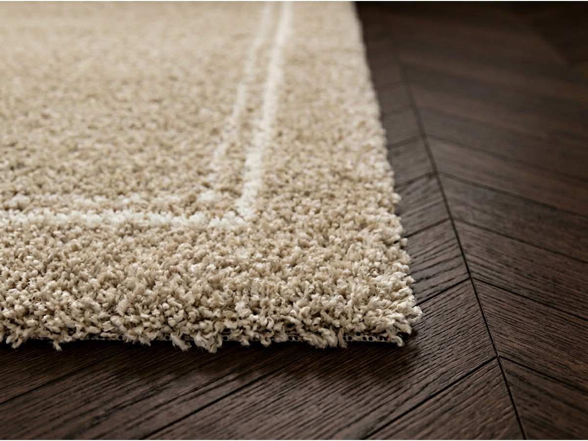 LOGAN hoogpolig tapijt met grafisch patroon