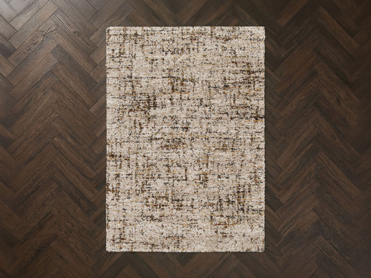 Tapis poils longs LENOR motif abstrait