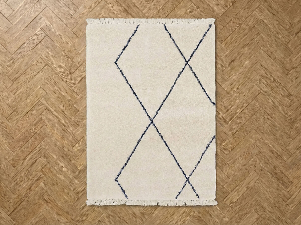 Tapis poils longs ARIN motif graphique