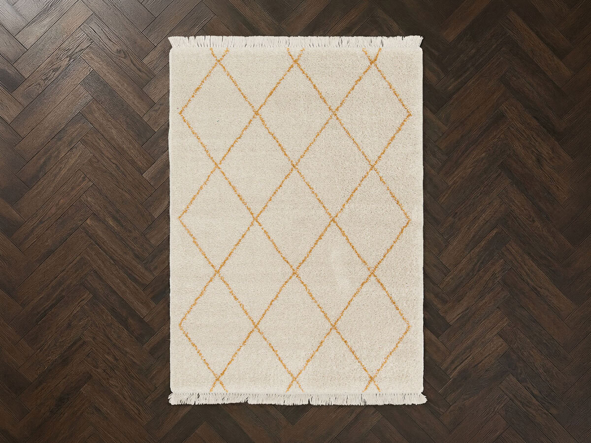 Tapis poils longs KADEM motif graphique — vue 5