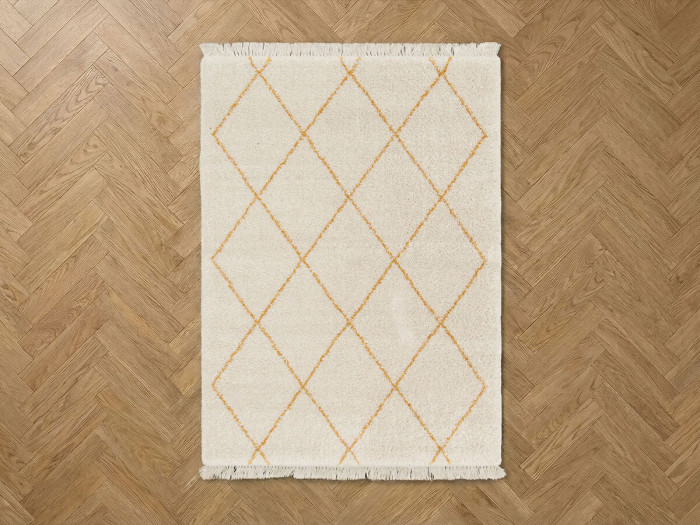 Tapis poils longs KADEM motif graphique