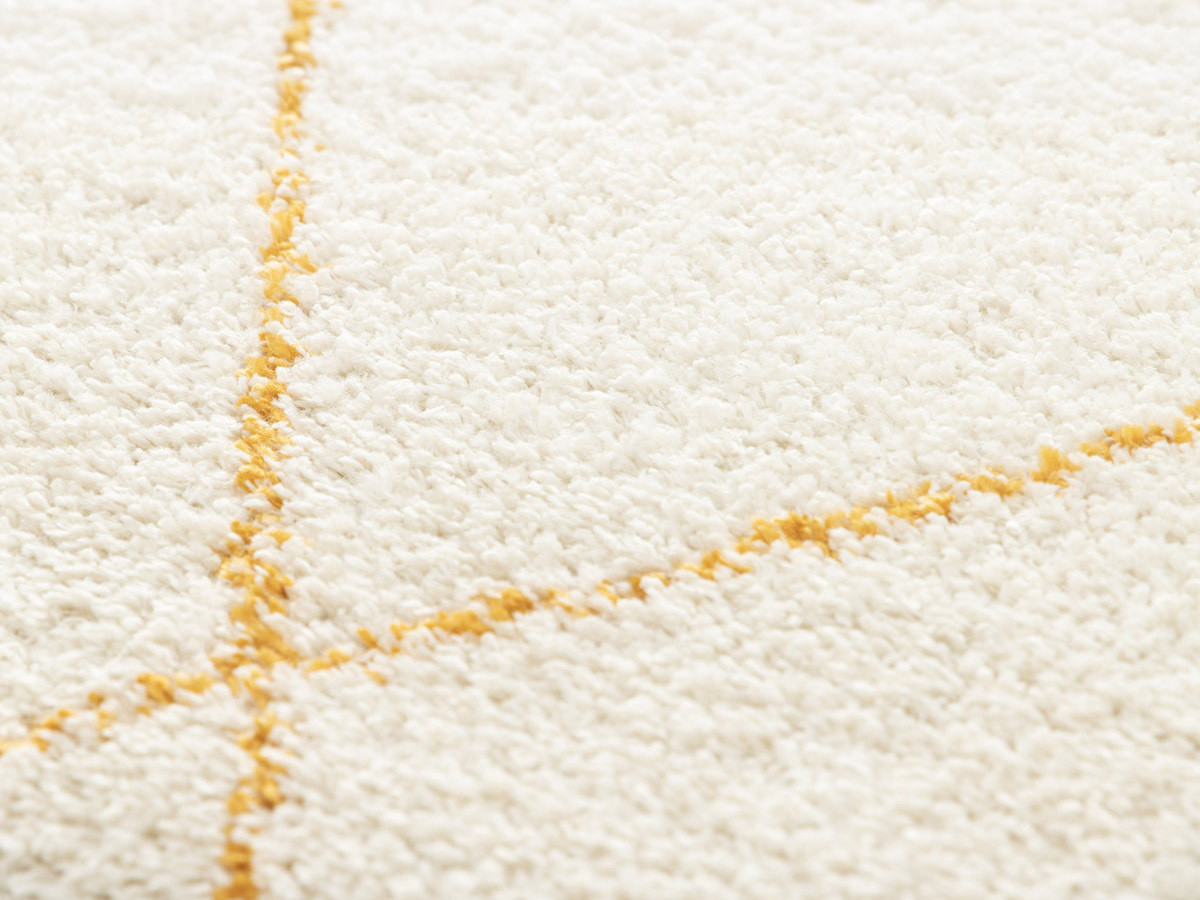 Tapis poils longs KADEM motif graphique