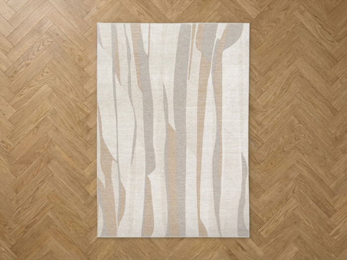 Tapis poils ras FLOW motif graphique